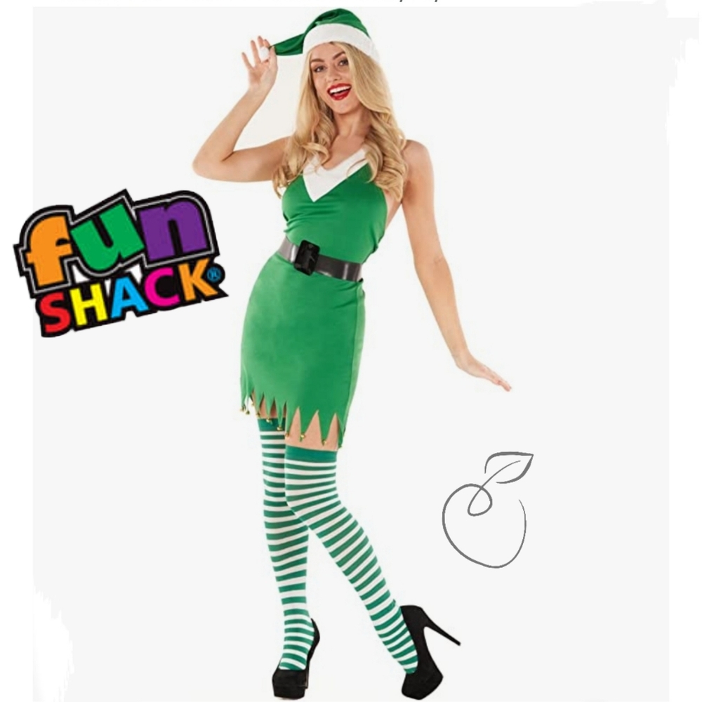FUN SHACK FLIRTY ELF COSTUME SZ M